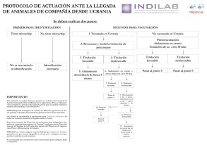 PROTOCOLO DE ACTUACIÓN ANTE LA LLEGADA DE ANIMALES DE UCRANIA